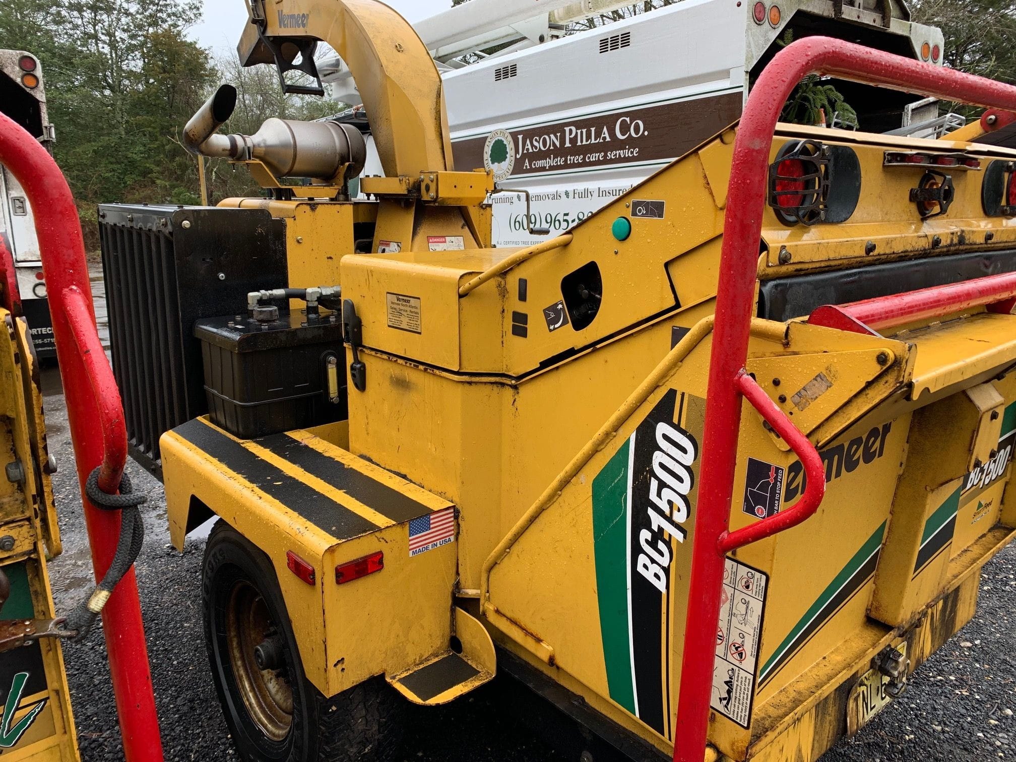 Close Up of Brush Chipper Machine